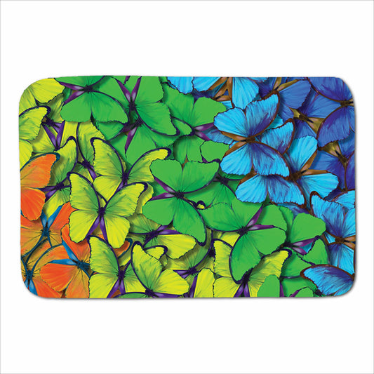 Multicoloured Butterflies Sherpa Blanket