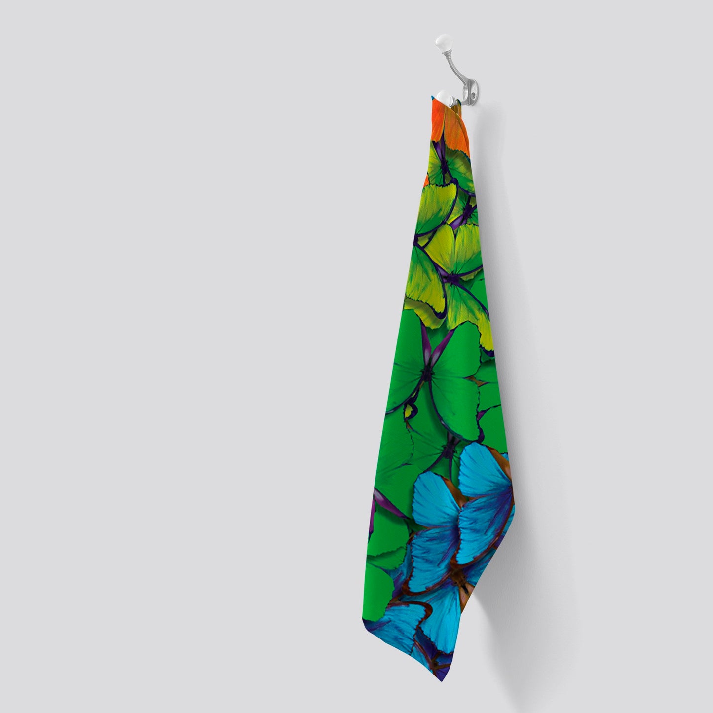 Multicoloured Butterflies Tea Towel