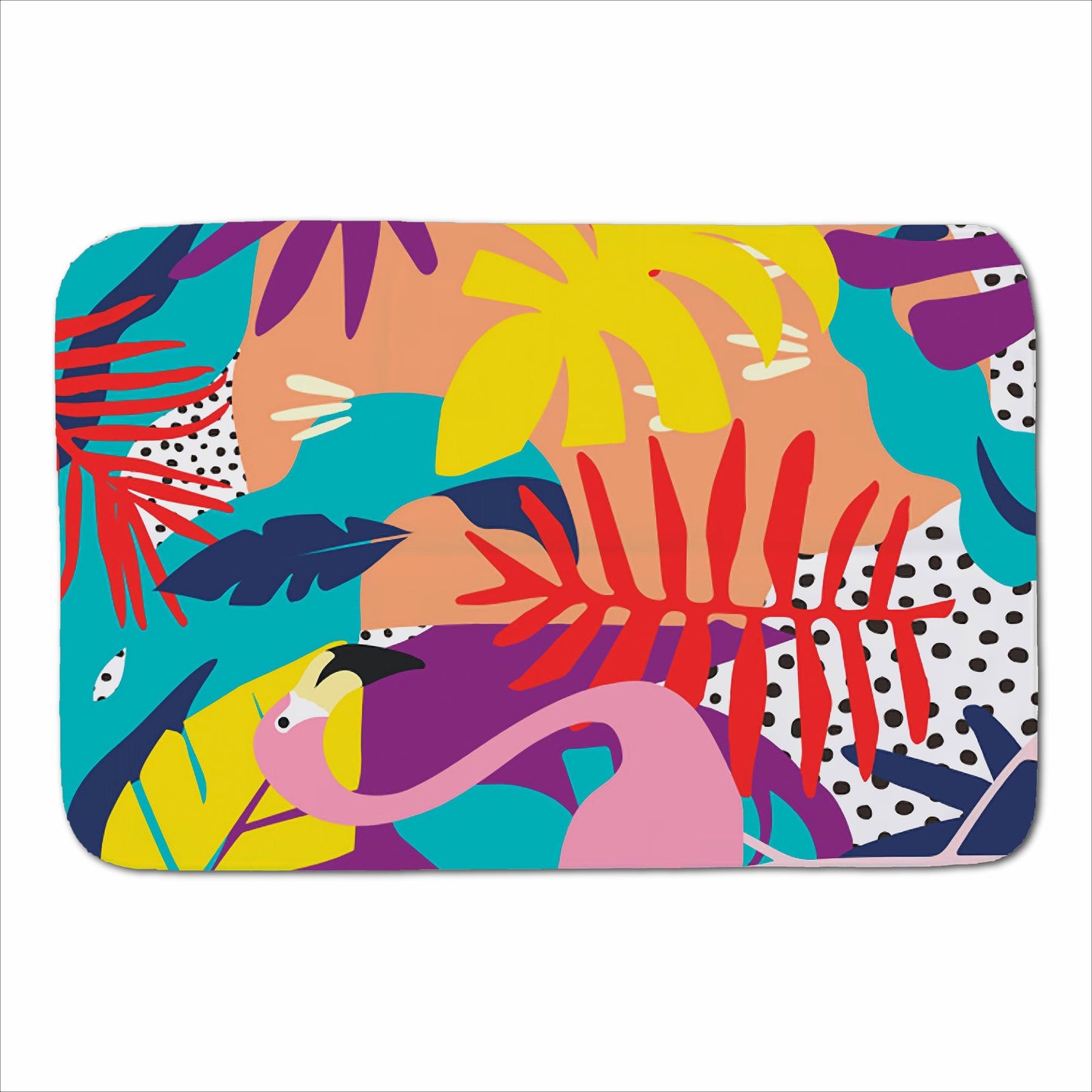Tropical Flamingoes Sherpa Blanket
