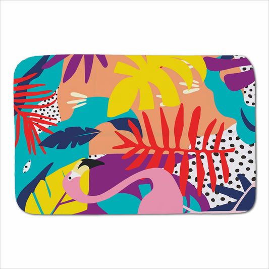 Tropical Flamingoes Sherpa Blanket