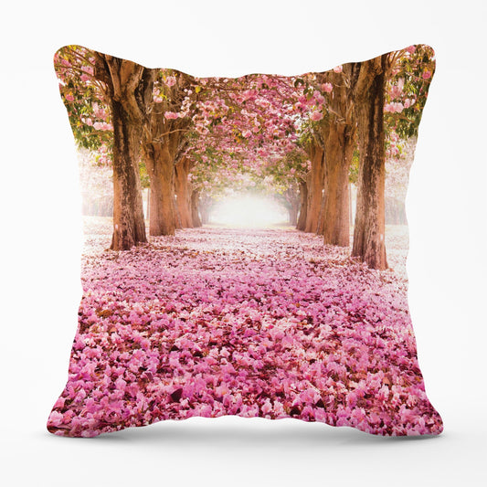 Pink Flower Tree Tunnel Cushions