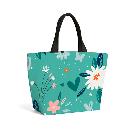 Garden Summer Flowers Beach Shopper Tote Bag