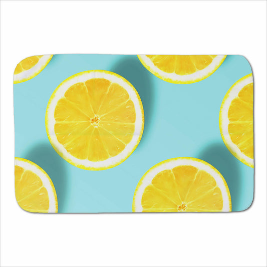 Fresh Lemons Sherpa Blanket