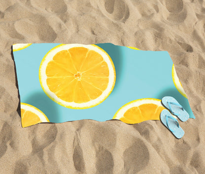 Fresh Lemons Beach Towel
