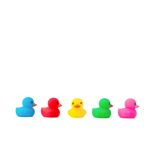 Coloured Rubber Ducks Glass Chopping Board