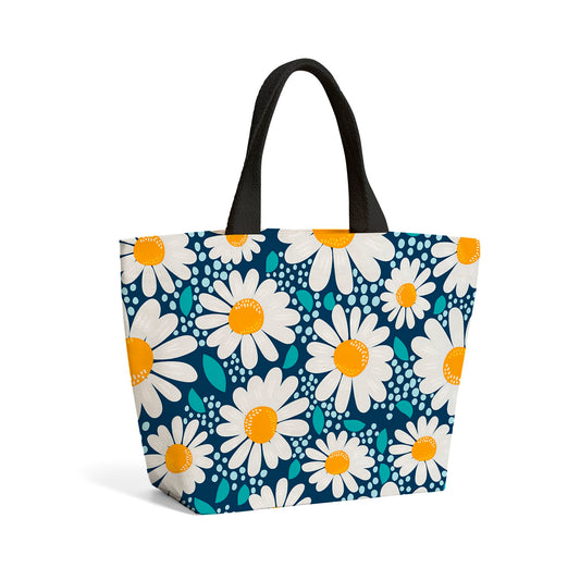 Camomile Flowers Beach Shopper Tote Bag