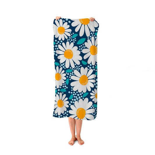 Camomile Flowers Beach Towel