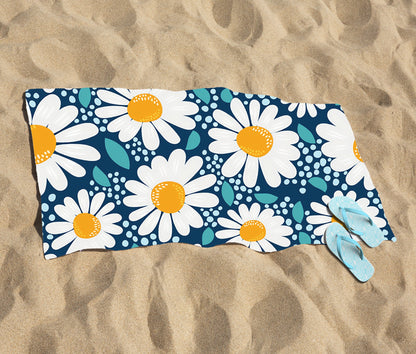 Camomile Flowers Beach Towel