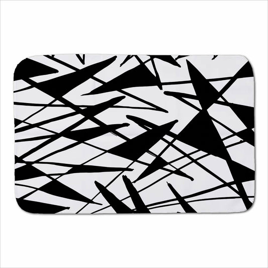 Brush Abstract Pattern Sherpa Blanket