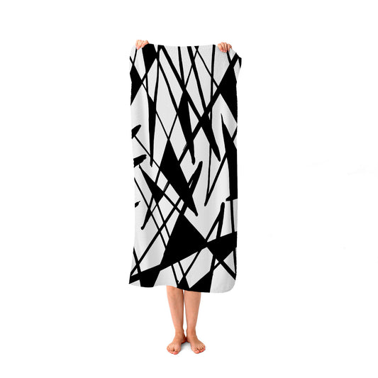 Brush Abstract Pattern Beach Towel