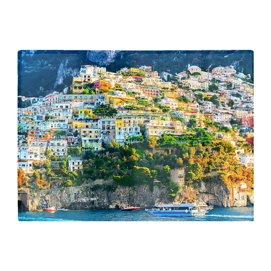Positano Amalfi Coast Glass Chopping Board
