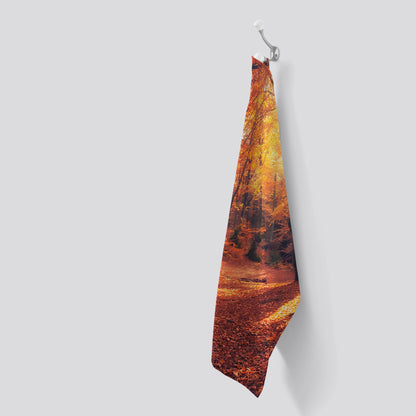 Autumn Forest Tea Towel