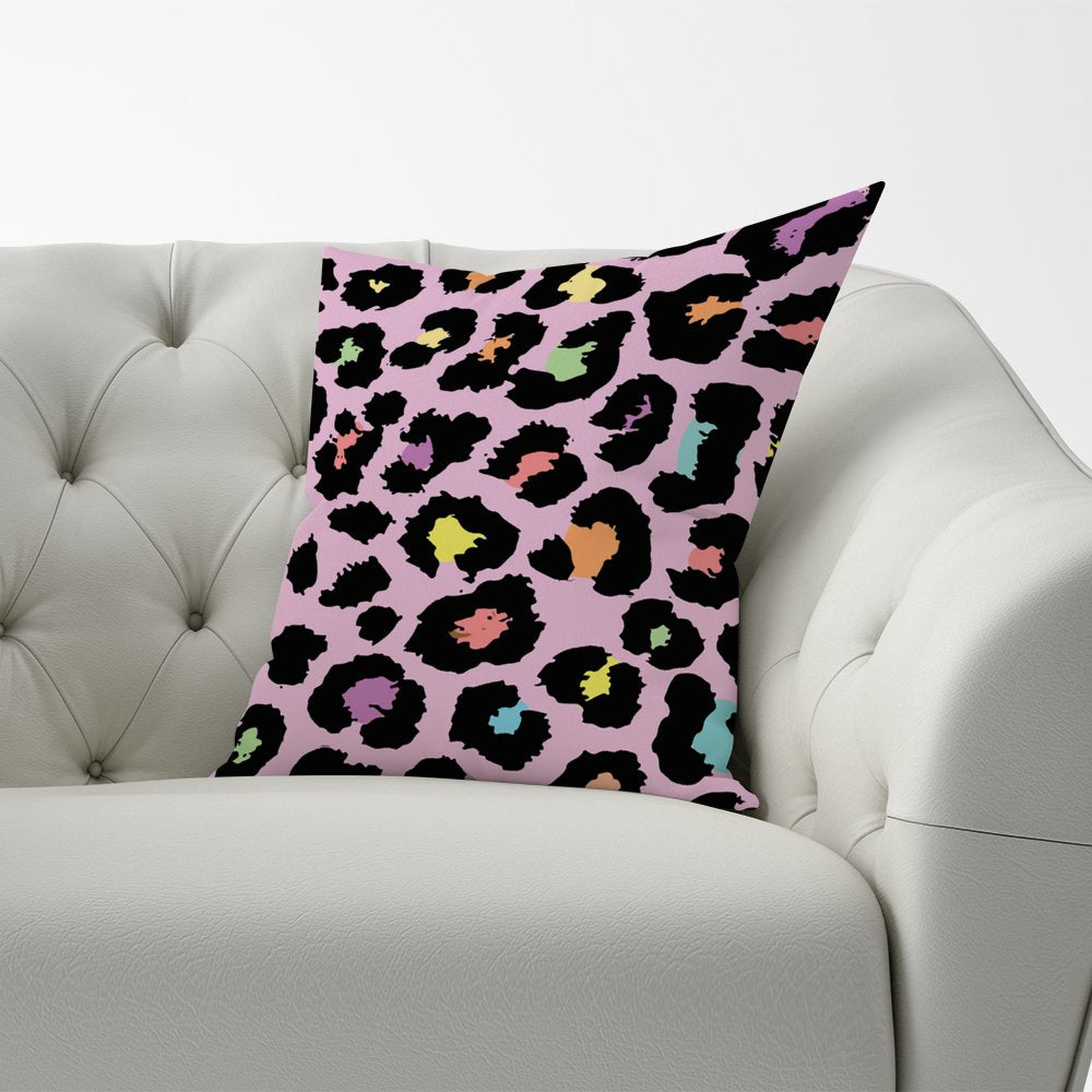 Pink Leopard Print Cushions