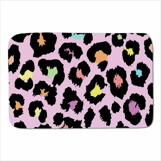 Pink Leopard Print Sherpa Blanket