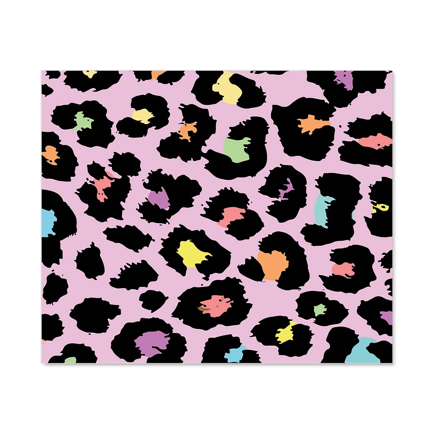 Pink Leopard Print Kitchen Splashback