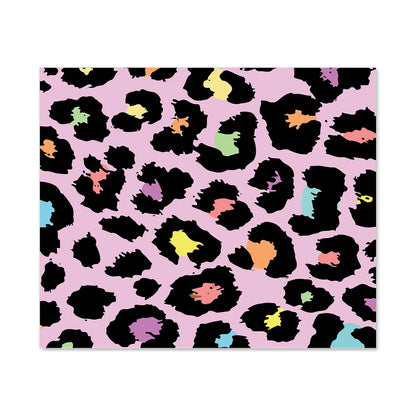 Pink Leopard Print Kitchen Splashback