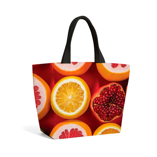 Citrus And Pomegranate Beach Shopper Tote Bag