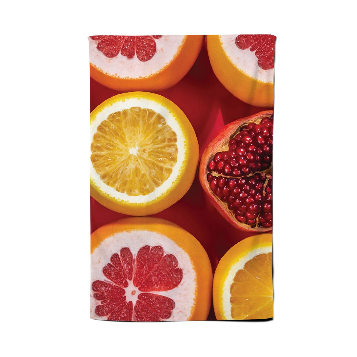 Citrus And Pomegranate Tea Towel