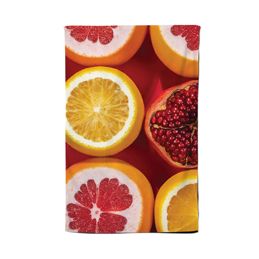 Citrus And Pomegranate Tea Towel