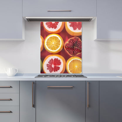Citrus And Pomegranate Kitchen Splashback