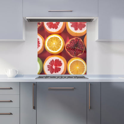 Citrus And Pomegranate Kitchen Splashback
