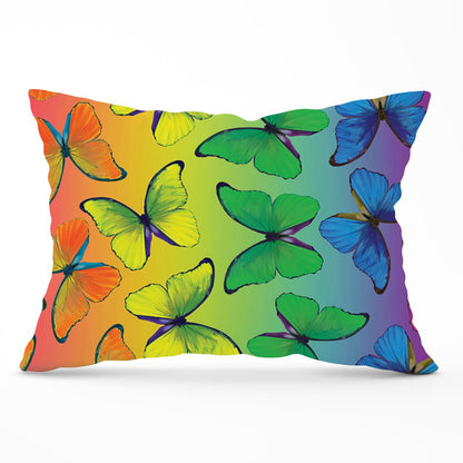 Multicoloured Butterfly Pattern Cushions