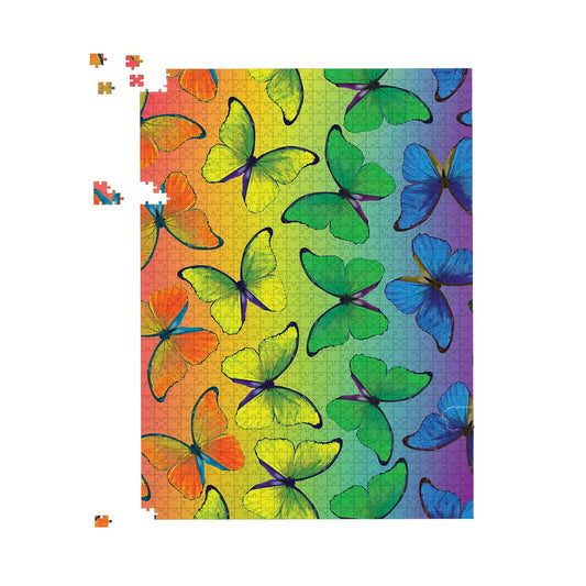 Multicoloured Butterfly Pattern Jigsaw Puzzle