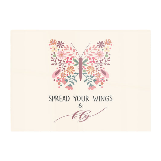 Spread Your Wings Glass Chopping Board