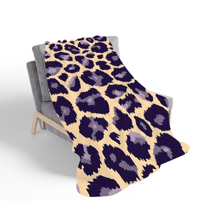 Leopard Print Sherpa Blanket