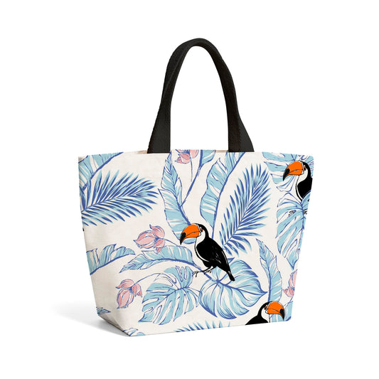 Tropical Toucan Beach Shopper Tote Bag