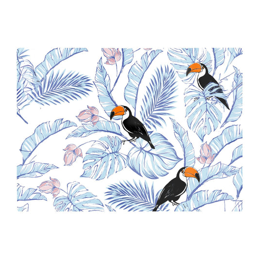 Tropical Toucan Glass Chopping Board
