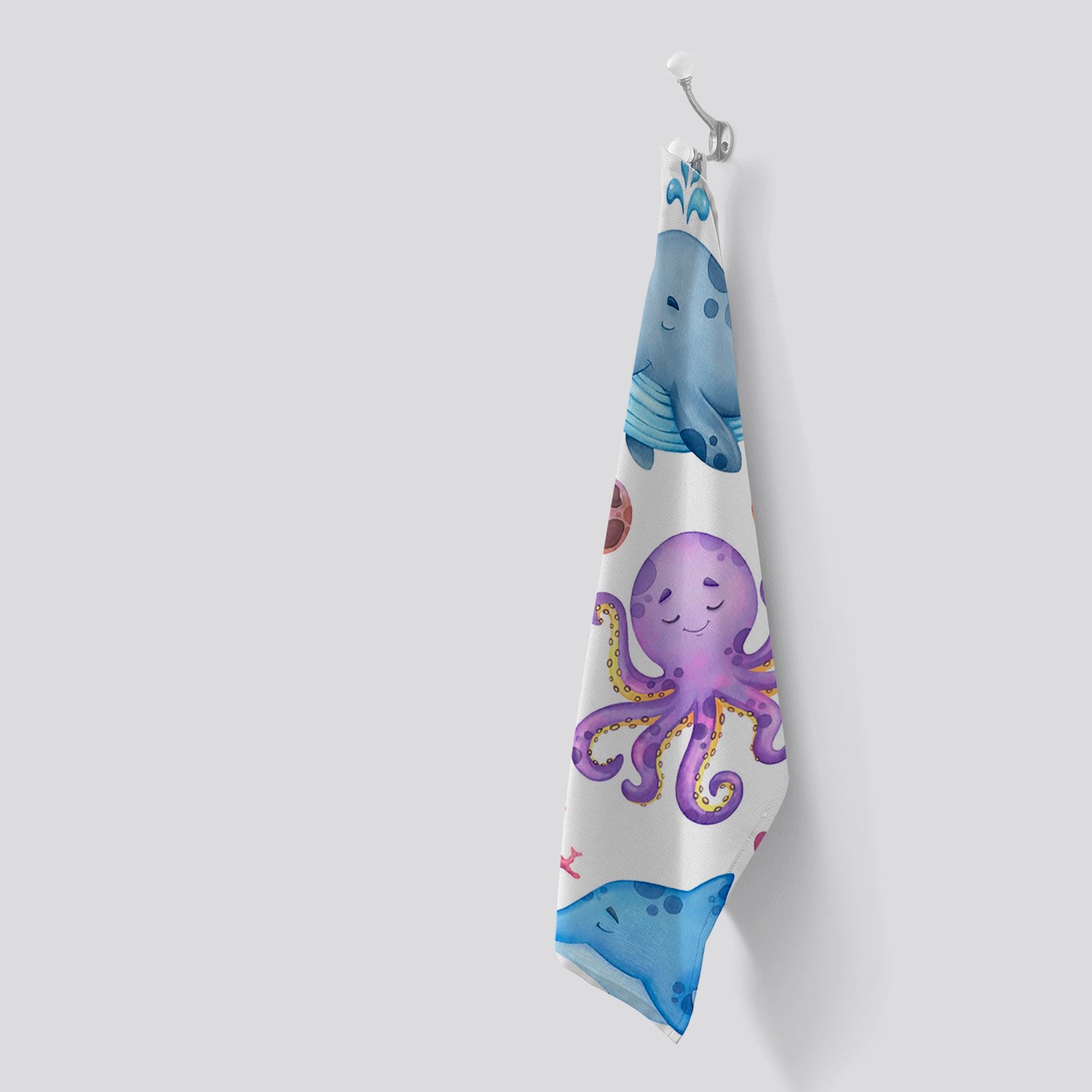 Children'S Sea Life Tea Towel