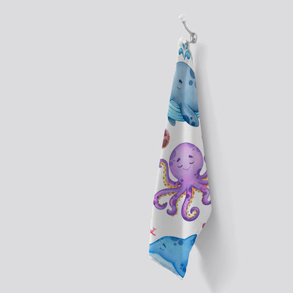 Children'S Sea Life Tea Towel