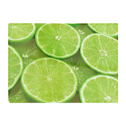 Fresh Limes Glass Chopping Board