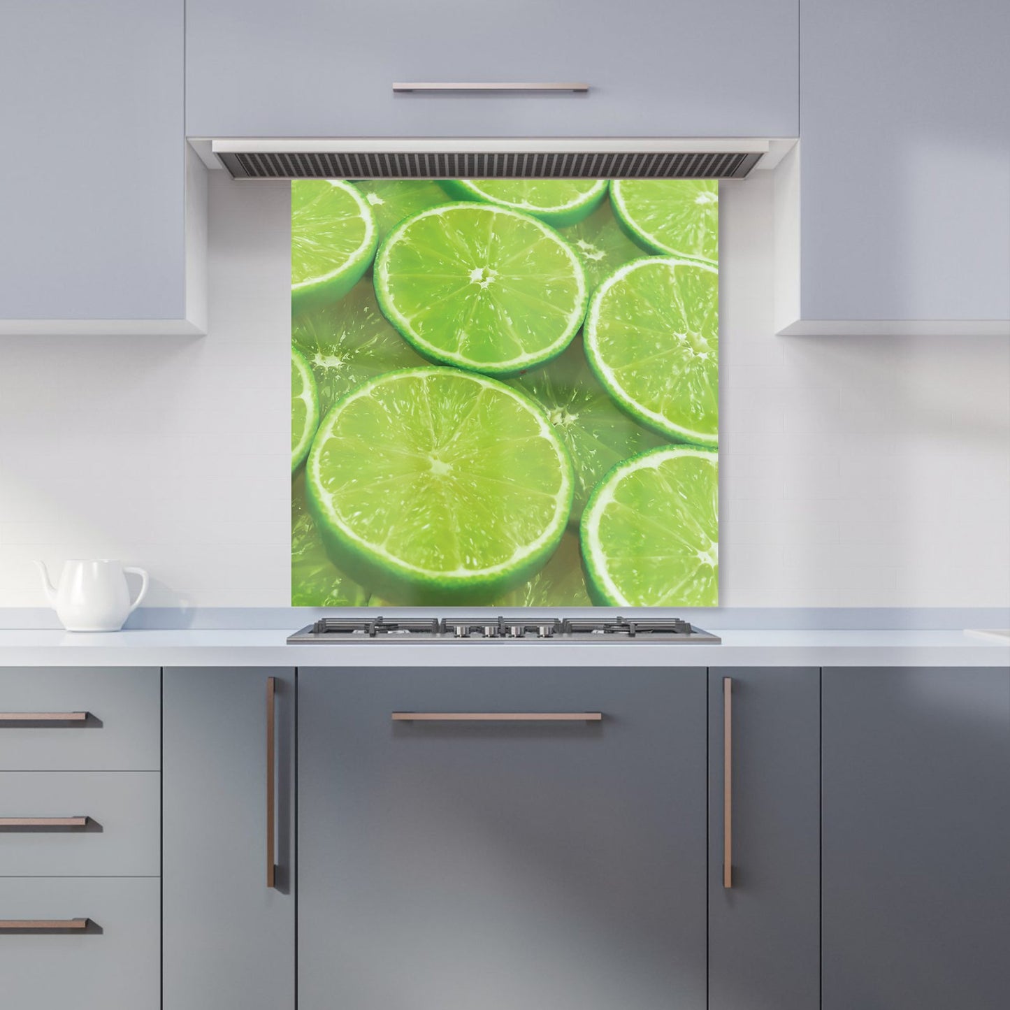 Fresh Limes Kitchen Splashback