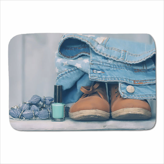 Shoes On The Bench Sherpa Blanket