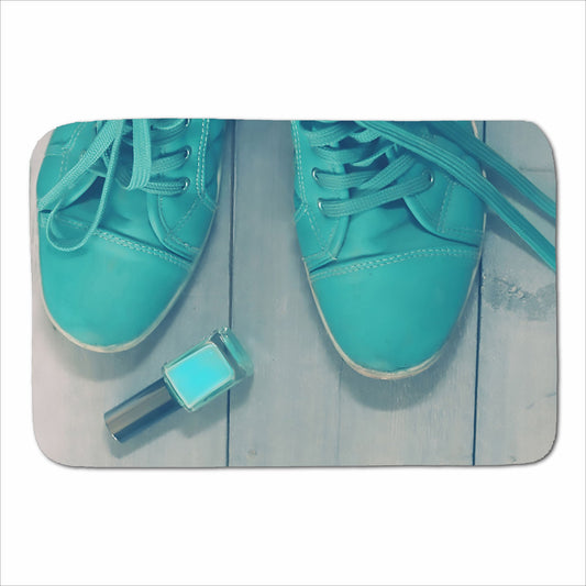 Lipstick Shoes Sherpa Blanket