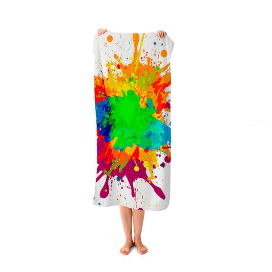 Paint Splash! Beach Towel