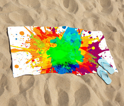 Paint Splash! Beach Towel