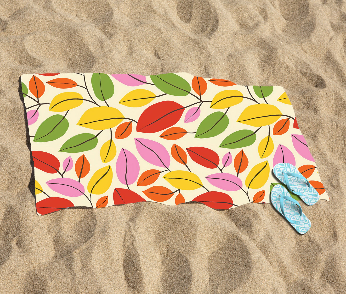 Autumn Leaves Beach Towel