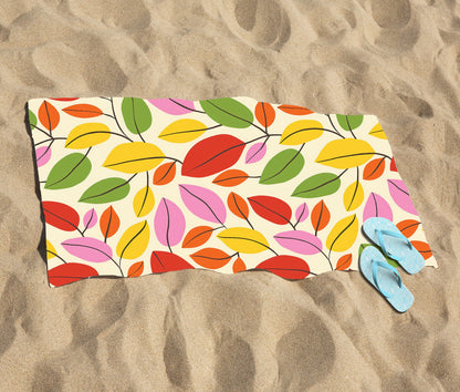 Autumn Leaves Beach Towel
