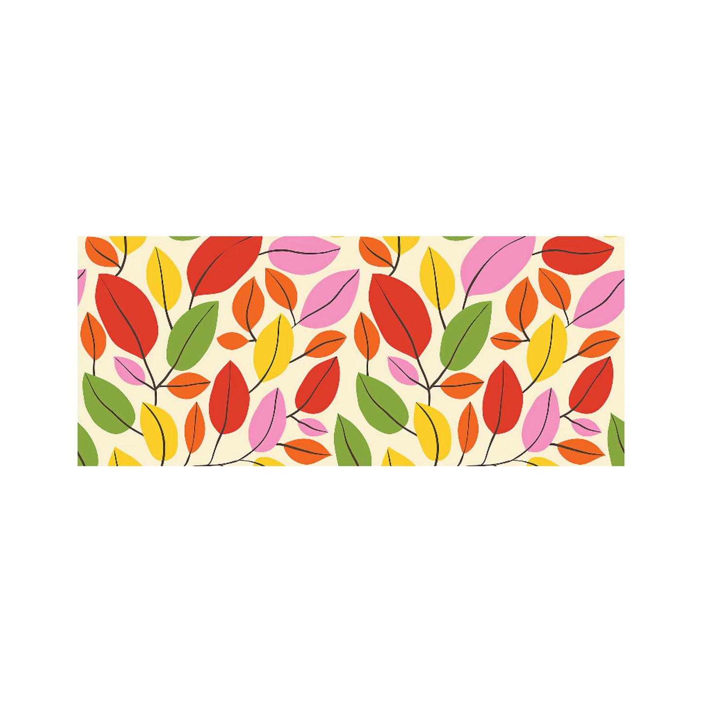 Autumn Leaves Glass Bathroom Splashback