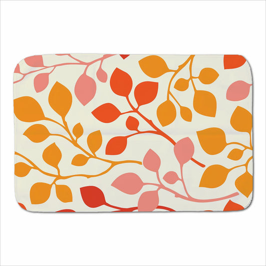 Colorful Autumn Leaves Sherpa Blanket