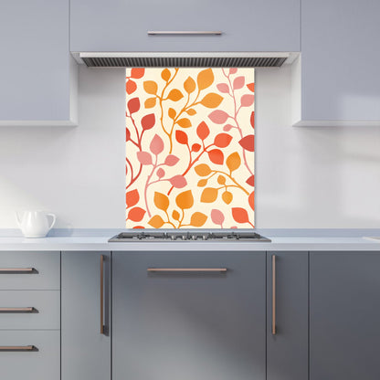 Colorful Autumn Leaves Kitchen Splashback