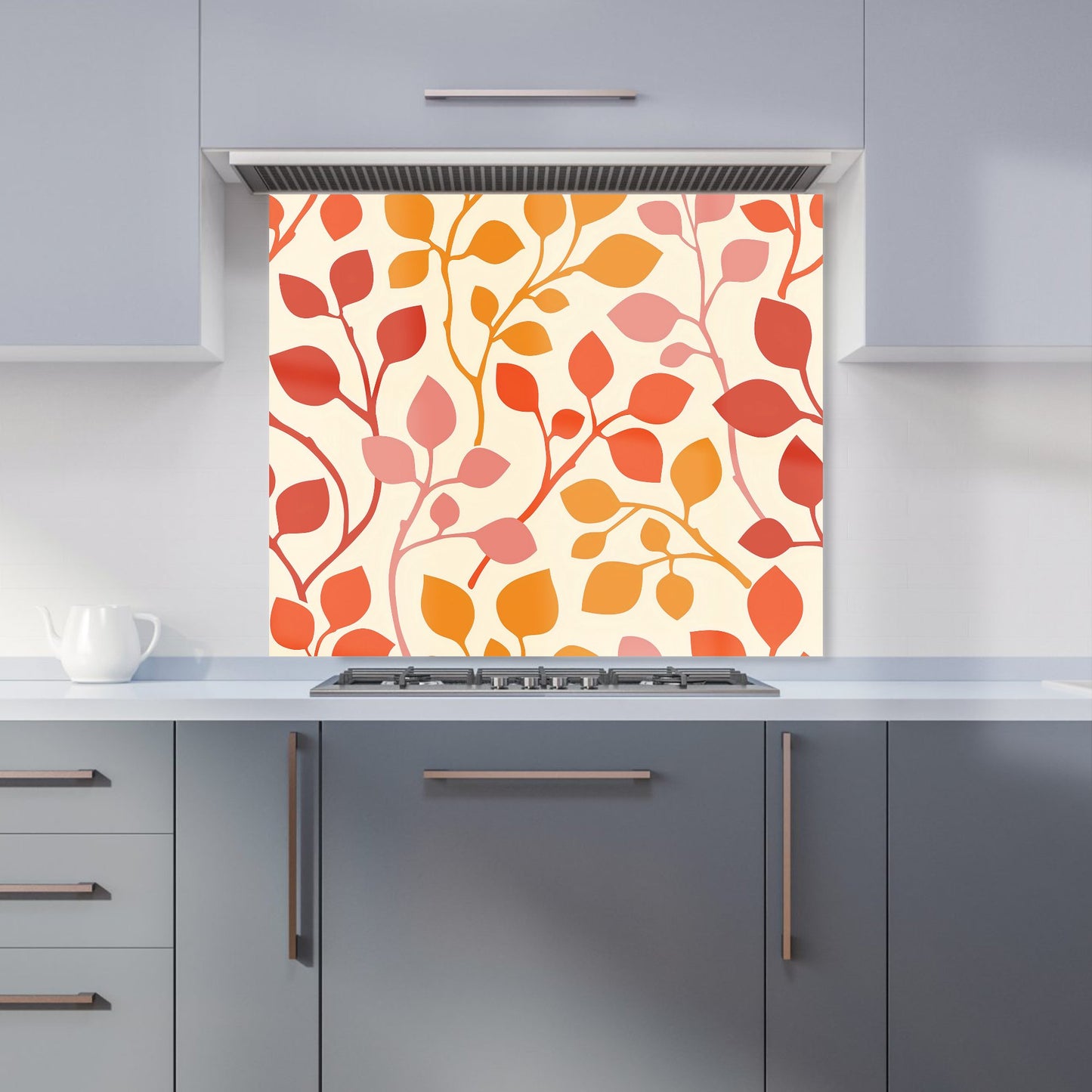 Colorful Autumn Leaves Kitchen Splashback