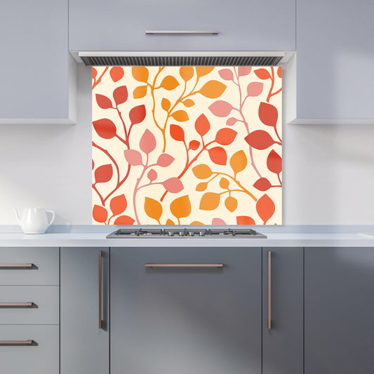 Colorful Autumn Leaves Kitchen Splashback