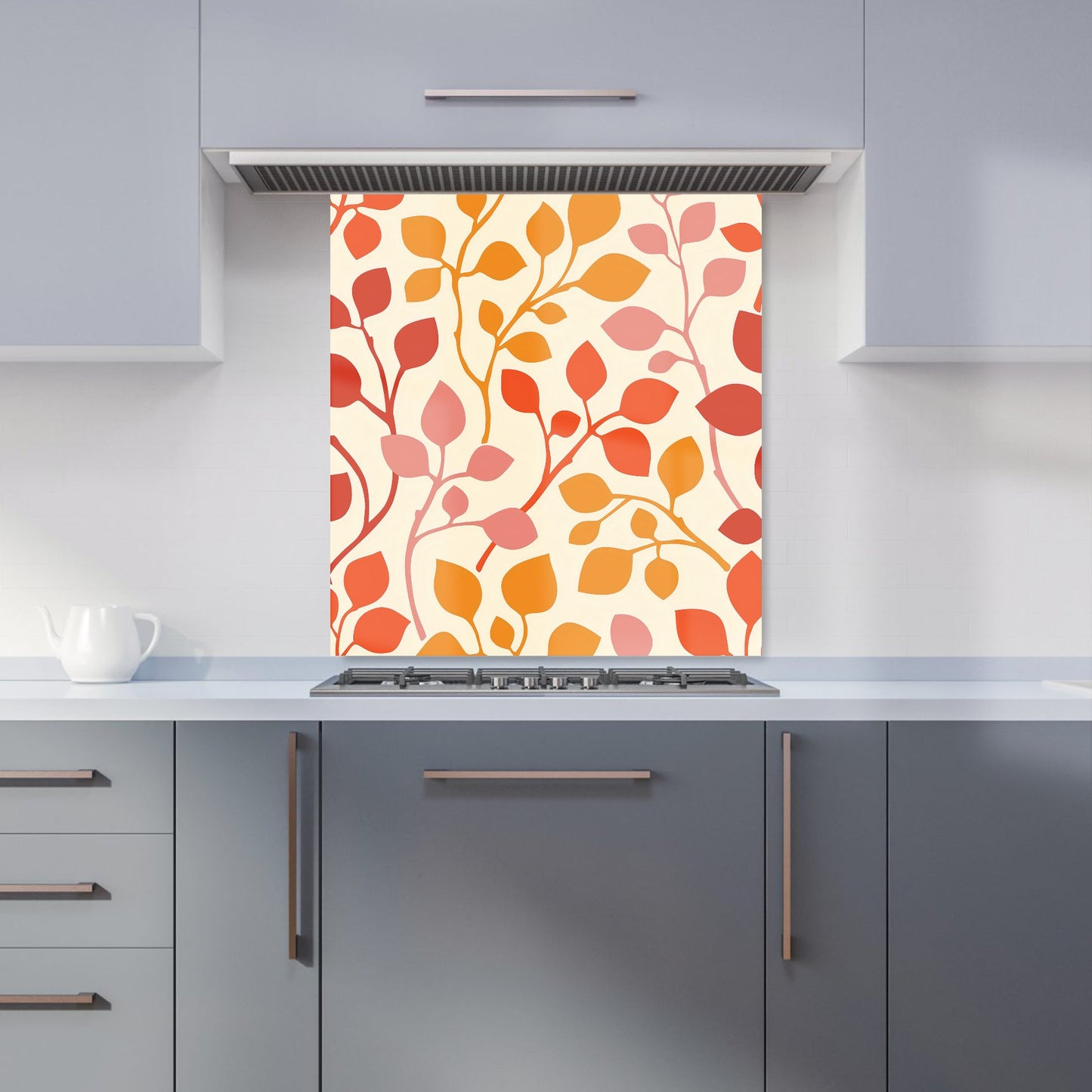Colorful Autumn Leaves Kitchen Splashback