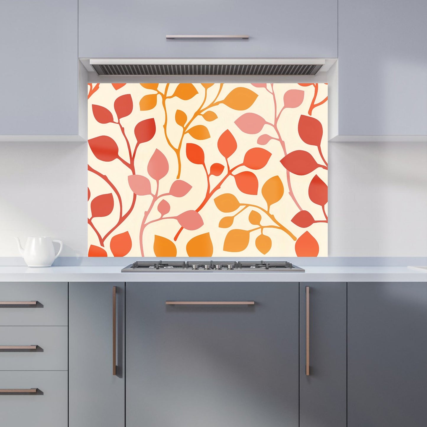 Colorful Autumn Leaves Kitchen Splashback