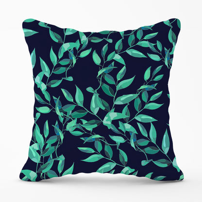 Delicate Green Foliage Cushions