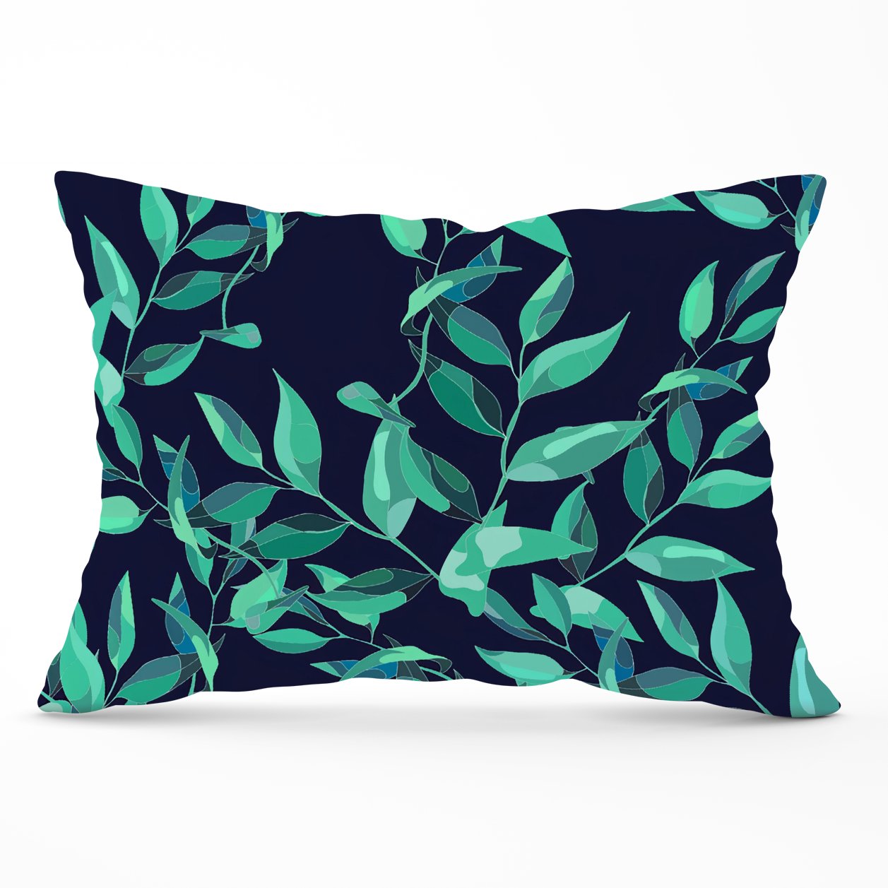 Delicate Green Foliage Cushions